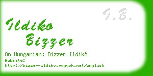 ildiko bizzer business card